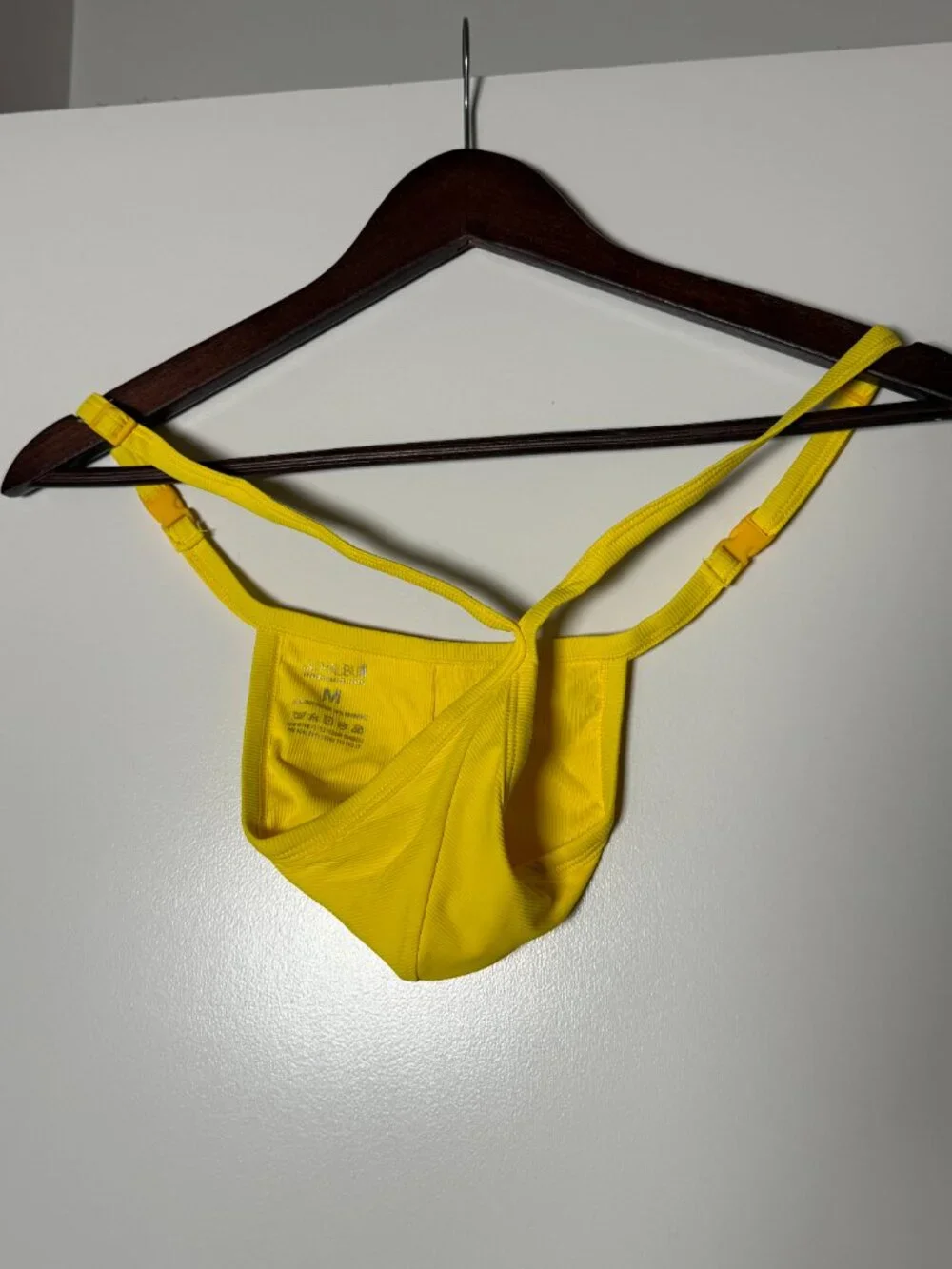 JJ Malibu: G String V Back Jockstrap - Sun Yellow